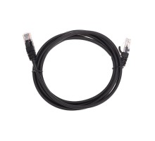 Патч-корд U/UTP, CAT 5e, RJ45-RJ45, 26AWG, LSZH, черный, 2м REXANT  02-0102-2  REXANT