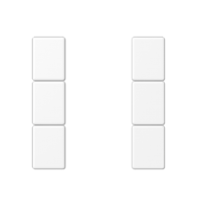 Набор накладок 3 группы для модулей F50; термопласт; белый матовый  A503TSAWWM  Jung