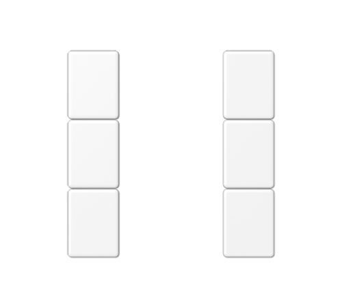 Набор накладок 3 группы для модулей F50; термопласт; белый матовый  A503TSAWWM  Jung