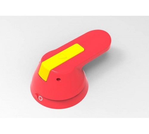 ВЫНОСНАЯ КОРОТКАЯ КРАСНО-ЖЁЛТАЯ ПОВОРОТНАЯ РУКОЯТКА ДЛЯ БОКОВОЙ УСТАНОВКИ НА SD160-250  SSDERHSR15Y1625  SE
