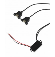 Адаптер DC 12 V-2xUSB-A 5 V 3 A  16-0602  REXANT