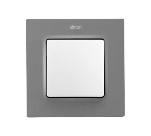 Рамка на 1 пост серого матового цвета S82 Concept  8200617-092  Simon