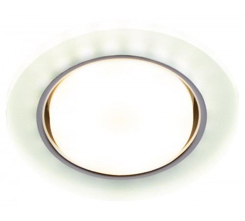 Cветильник встраиваемый со светодиодной подсветкой DK LD51 FR GX53 белый матовый  Б0057465  ЭРА