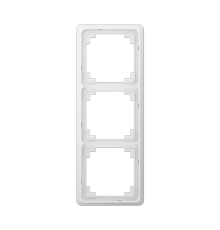 Рамка для вертикальной и горизонтальной установки, 3-кратная, белая  CDP583WW  Jung