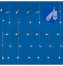 Занавес светодиодный  с эффектом мерцания ULD-C2030-240/TTK WARMWHITE-WHITE IP44 3х2м соед. 240диодов тепл бел/белый свет, прозр  UL-00003950  Uniel