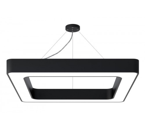 Светильник светодиодный Geometria Quadro SPO-162-B-40K-070 70Вт 4000К 4200Лм IP40 800*800*80 черный подвесной  Б0050585  ЭРА