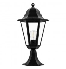 Светильник садово-парковый 6204 100W 230V E27 195*195*455мм черный  11070  FERON