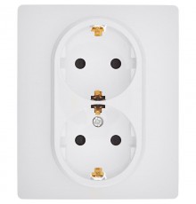 Inspiria Белый Розетка 2-ая с заземлением со шторками в сборе 16А 250В винтовые зажимы  673450  Legrand