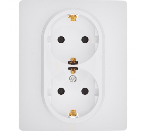 Inspiria Белый Розетка 2-ая с заземлением со шторками в сборе 16А 250В винтовые зажимы  673450  Legrand