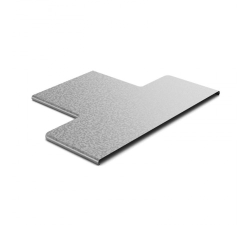 Крышка к переходу прямому центральному 150х100, толщ. 0,7 мм, Сендзимир цинк, 022911  КРПЦ-150х100-0,7-СЦ   Ostec