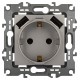 Розетка ЭРА Серия 12 12-4109-16 , 2P+E 16A-250В, штор. с 2xUSB 5В-3А, титан   Б0065729  ЭРА