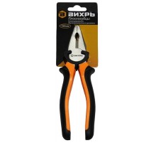 Плоскогубцы (пассатижи),180мм.,никелированные,двухкомпонентные рукоятки  73/6/3/7  ВИХРЬ
