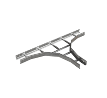 Т-отвод лестничный 100х100х1,5 мм R600 HD N  LTD100-100-1.5-R600 HD N  КМ-профиль