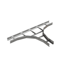 Т-отвод лестничный 100х100х1,5 мм R600 HD N  LTD100-100-1.5-R600 HD N  КМ-профиль