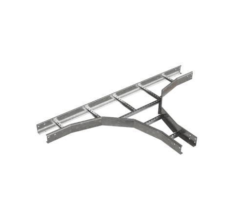 Т-отвод лестничный 100х100х1,5 мм R600 HD N  LTD100-100-1.5-R600 HD N  КМ-профиль