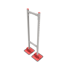 Опорная конструкция для гор. прямоуг. воздуховодов  TECHNORAPTOR LIGHTFOOT 350х1500 HD  KM-TR-LTF-SSHRAD-350-1500 HD  КМ - профиль