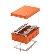 Коробка огнестойкая для о/п 40-0330-FR6.0-4-16-Р Е15-Е60 RAL2004 260х175х90 (7 шт/кор)  40-0330-FR6.0-4-16-Р  Промрукав