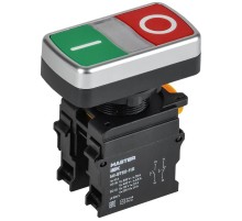 Кнопка "I-O" без подсветки d=22мм 1NO+1NC MASTER  MI-BT60-11R-3-21-K51  IEK