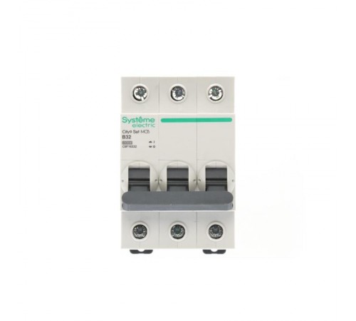 Выключатель автоматический трёхполюсный 32A B 6kA City9  C9F16332 Systeme Electric