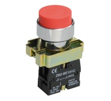 Кнопка управления LAY5-BL41 без подсветки красная 1з   BBT70-BL-K05  IEK