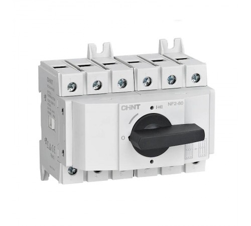 Выключатель-разъединитель реверс. NF2-80/HHRIM2 3P 80А со станд. ручкой на DIN-рейку или монтажную плату (R)  324168  CHINT