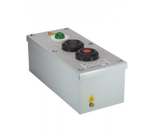 ПКУ-15-21.131-54У2 (1*СКЛ11 зеленая, 220В + 1*КЕ081/2(1з+1р) черная + 1*КЕ081/2(1з+1р) красная + PG-19), пост управления  ET008512  Электротехник