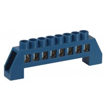 Шина  NO-224-63 N ноль в изоляторе ШНИ-8х12-8-Д-синий  Б0062955  ЭРА