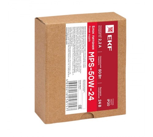 Блок питания 24В MPS-50W-24 EKF Proxima   mps-50w-24   EKF