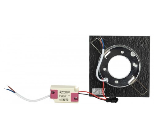 Cветильник встраиваемый со светодиодной подсветкой DK LD50 WH/BK GX53 белый черный  Б0057469  ЭРА