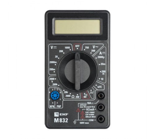 Мультиметр цифровой M832 EKF Master  In-180701-bm832  EKF