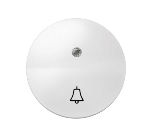 Simon 88 Клавиша для выключателя одноклавишного с подсветкой, с пиктограммой "звонок", S88, белый  88015-30  Simon