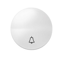 Simon 88 Клавиша для выключателя одноклавишного кнопочного с  пиктограммой  "звонок", S88, белый  88017-30  Simon