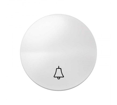 Simon 88 Клавиша для выключателя одноклавишного кнопочного с  пиктограммой  "звонок", S88, белый  88017-30  Simon