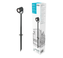 Светильник садово-парковый Gauss Sonata ландшафтный грунтовой, 1xGU10, 90x70x470mm, 170-240V / 50Hz, Max.35W IP54, 1/8   GD155   Gauss