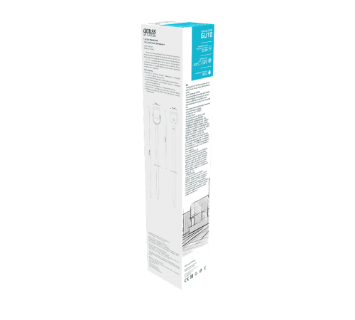 Светильник садово-парковый Gauss Sonata ландшафтный грунтовой, 1xGU10, 90x70x470mm, 170-240V / 50Hz, Max.35W IP54, 1/8   GD155   Gauss