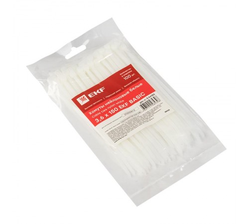 Хомут нейлоновый 3,6х150 (уп./100шт) EKF Simple  plc-c-3.6x150  EKF