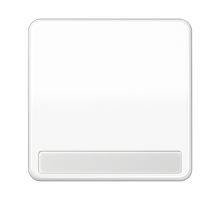 Клавиша для выключателя и кнопки, с полем для надписи; белая  CD590NABFWW  Jung