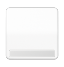 Клавиша для выключателя и кнопки, с полем для надписи; белая  CD590NABFWW  Jung