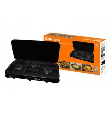 Плитка газовая трёхконфорочная, ГП-3, чёрная,  SQ2515-0006  TDM