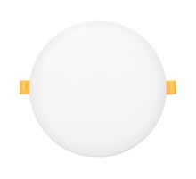 Светодиодный встраиваемый даунлайт безрамочный ДВО 1108 круглый 24Вт 4000K IP20 LUMA  DLL-1108-R-24-4000  EKF