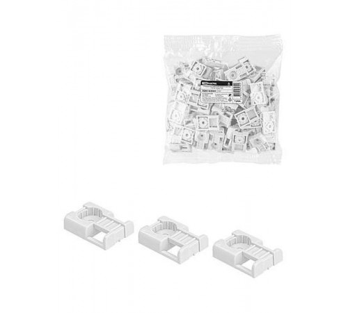 Площадка под хомуты для прямого монтажа (100 шт.) белая  SQ0516-0501  TDM