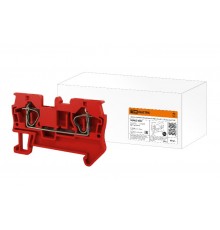 Зажим клеммный безвинтовой (ЗКБ) 1,5 мм2 17,5А красный  SQ0822-0087  TDM