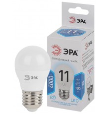 Лампа светодиодная LED 11Вт Е27 4000К smd P45-11w-840-E27  Б0032989  ЭРА