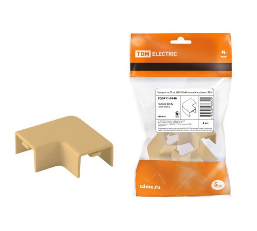 Поворот на 90 гр. КМП 60x40 сосна (4 шт./комп.)  SQ0411-0246  TDM