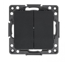 Стокгольм Механизм Выключателя 2-кл. проходного 10А черный PROxima  EZV10-027-10  EKF