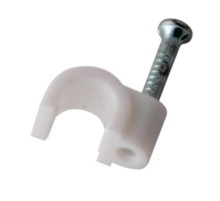 Крепеж кабеля круглый 4 мм, белый (упак. 50 шт)  07-4004  REXANT