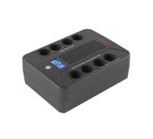 Линейно-интерактивный ИБП ДКС серии Info PDU, 1000 ВА/600 Вт,1/1,8xSchuko, LCD, 1x9Aч  INFOPDU1000LCD  DKC