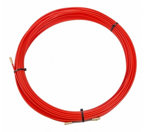 Протяжка кабельная (мини УЗК в бухте), стеклопруток, d=3,5 мм 30 м красная  47-1030  REXANT