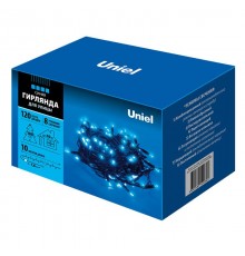 Гирлянда светодиодная  с контроллером  ULD-S1000-120/DBA BLUE IP67   10м. 120 диодов. синий свет. шнур черный.  UL-00005262  Uniel