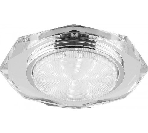 Светильник потолочный встраиваемый под лампу GX53 4020-2 15W 230V GX53, без лампы, прозрачный  20148  FERON